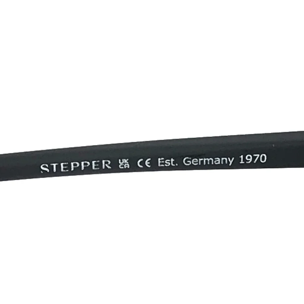 Stepper Eyeglasses Frames STS-40251 F026 Gunmetal Blue Gray Geometric 54-17-140